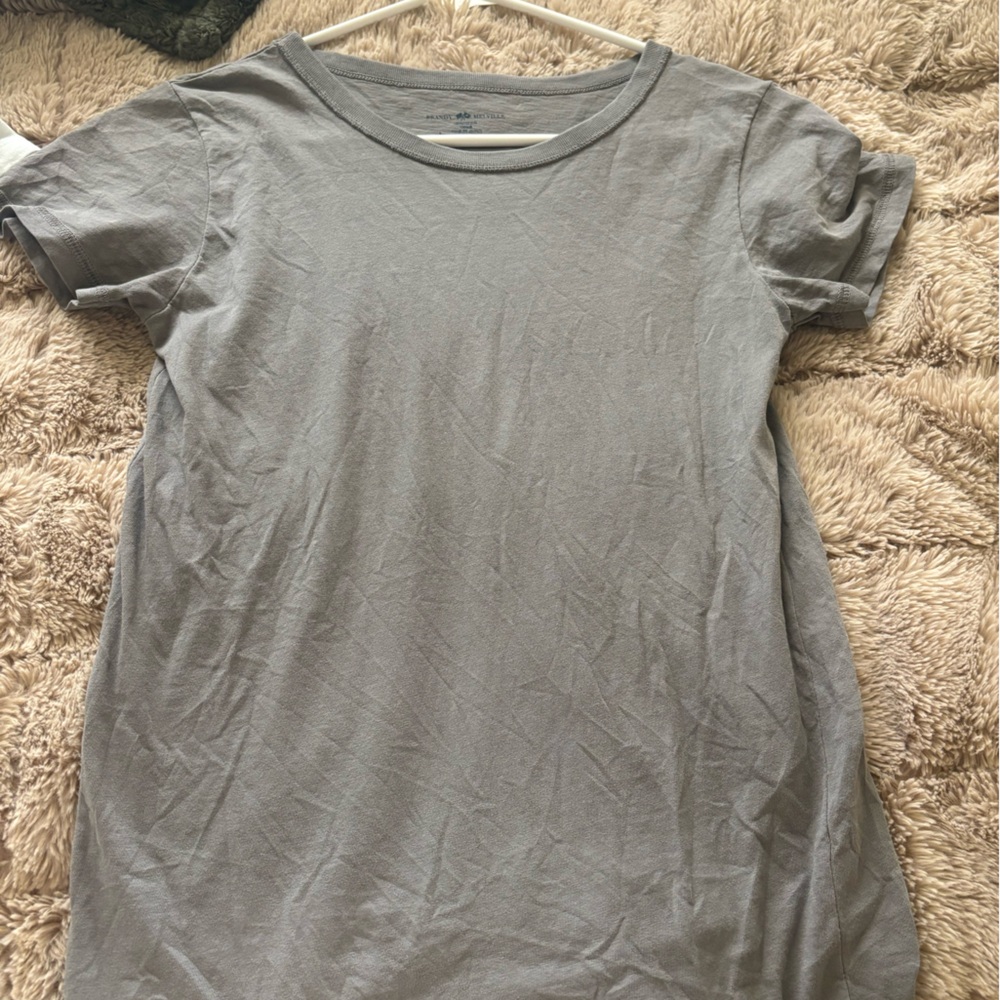 Brandy Melville Olive Green Short Sleeve Tee